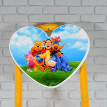 Heart Shape Kids Chair Cartoon Printed Foldable Kids / Children Folding Chair for Playrooms, Schools, Daycares, and Home. Metal and Fibre Body Picnic Beach Camping Chair (1 Pc) - dailyneed.life