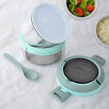 Ganesh Tiara 400ml Stainless Steel Insulated Lunch Box with Leakproof Lid & Folding Spoon - dailyneed.life