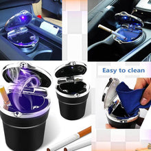 Premium LED Illuminated Portable Car Ashtray with Lid (1 Pc) - dailyneed.life