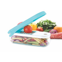 Ganesh 7 in 1 Plastic Vegetable Dicer, Blue - dailyneed.life