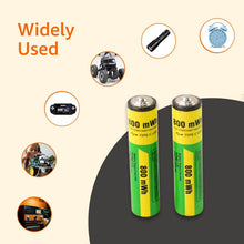 AAA Rechargeable 800 mWh Batteries With Recharging Cable (2 Pc Set) - dailyneed.life