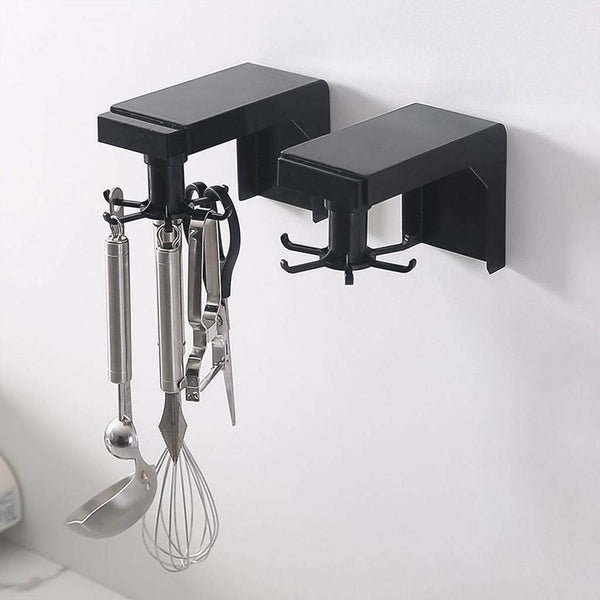 Self Adhesive 360 Degree Rotating Cooking Utensils Holder (1 Pc) - dailyneed.life