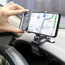 Car Phone Holder Clip Mount 360 Degree Rotation Dashboard Rear View Mirror Sun Visor Smartphone HUD Navigation Fold Stand Plastic Black Compatible For All Smart Phones - dailyneed.life