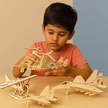 3D Wooden Aircraft Puzzle DIY Assembly Kit (Mix Design – 1 Set) - dailyneed.life