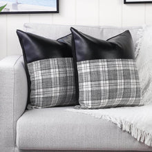 Pillow Covers Cushion Cases Soft Leather and Cotton (23 × 22 Inch / 1 Pair / 2 Pc) - dailyneed.life