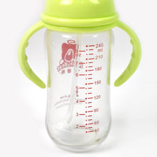 Glass Baby Feeding Bottle with Handles & Straw (240 ML / 1 Pc) - dailyneed.life