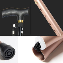 Foldable Walking Cane for Men, Women - Fold-up, Collapsible, Lightweight, Adjustable, Portable Hand Walking Stick - Balancing Mobility Aid - Sleek, Comfortable T Handles - dailyneed.life