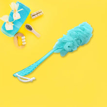 Loofah Back Scrubber for Shower, Long Handle Bath Sponge Shower Brush, Soft Nylon Mesh Back Cleaner Washer, Body Bath Brush for Women and Men, Bathroom Shower Accessories (45 Cm) - dailyneed.life