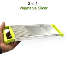 2 in 1 Potato Slicer used in all kinds of household kitchen purposes for cutting and slicing of potatoes. - dailyneed.life