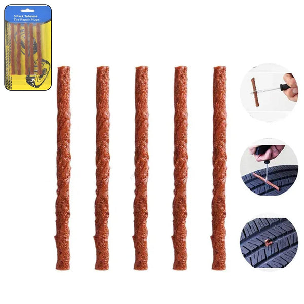 Tyre Repair Brown Emergency Puncture Seal Strips (5 Pcs Set) - dailyneed.life