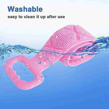 Silicone Body Back Scrubber - Double-Sided Bath Brush for Deep Cleaning & Massage (Medium Size /1pc) - dailyneed.life