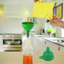 Silicone Funnel For Pouring Oil, Sauce, Water, Juice And Small Food-Grains (1 Pc Green) - dailyneed.life