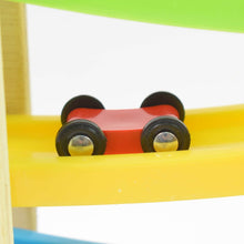 Car Racer Track Play set Wooden Click Clack Toys With 4 Mini Racers (1 Set) - dailyneed.life