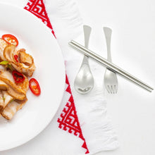 Picnic Dinner Spoon Fork Chopsticks Cutlery Tablewares Set Traveling Spoon Set High Quality Cutlery Set (4 PC / 1 Set ) - dailyneed.life