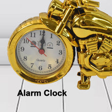Golden Motorcycle Shape Alarm Clock, Motor Table Clock for Home Decor (1 Pc) - dailyneed.life
