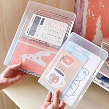 Document Holder File Organizer Box Storage Boxes Lids (1 Pc / 24×17 Cm) - dailyneed.life