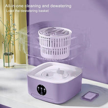 Mini Washing Machine Foldable Mini Washer with Drain Basket Portable Washing Machine Foldable for Laundry Travel Camping RV Baby Clothes - dailyneed.life
