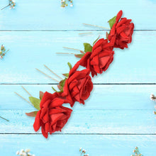 Hair Clip Red Rose Bridal Hair Pins Rose (12 Pcs Set / Red Color Only), Hair accessories - dailyneed.life