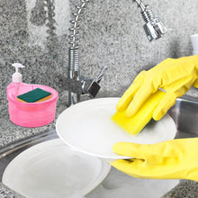 2-in-1 Double Layer Liquid Soap Dispenser with Pump & Sponge – Practical Kitchen & Hotel Sink Soap Pump Bottle (Rectangle) - dailyneed.life