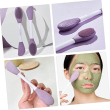 Double-Headed Silicone Mask Brush – Facial Cleansing & Mask Application Tool (1 Pc) - dailyneed.life