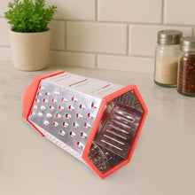 Supermom 7-in-1 Heavy Duty Stainless Steel Box Grater with Ergonomic Handle (1 Pc) - dailyneed.life