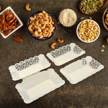 Rectangle Plastic Dinner Plate Snacks / Breakfast, Restaurant Serving Trays Home School Coffee Hotel Kitchen Office (8 Pcs Set) - dailyneed.life