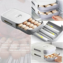 Egg Storage Box Plastic Egg Drawer Fridge Egg Organizer Egg Keeper Refrigerator Egg Drawer Plastic Egg Carton Covered Egg Holder Pantry Egg Bin Household Egg Tray (1 Pc) - dailyneed.life
