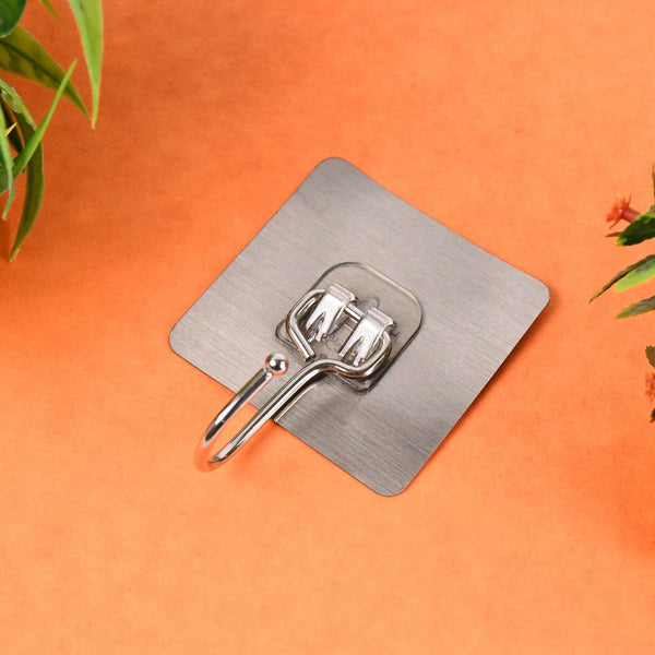 Large Stainless Steel Self Adhesive Wall Hooks (1 Pc) - dailyneed.life