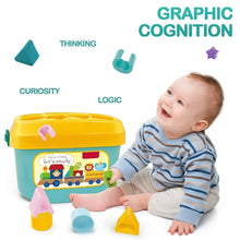 Baby First Block Set for Kids Non-Toxic Abcd Geometric Shape Sorting & Stacking Toy (1 Set) - dailyneed.life