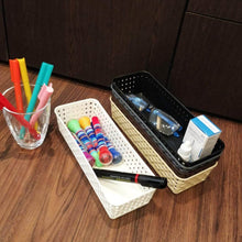 Plastic Multipurpose Desk Organizer Tray Office Drawer Dividers Storage Bins for Kitchen, Bathroom, Office, Makeup, Bedroom Dresser, Craft Basket Rack Multicolour (6 Pcs Set) - dailyneed.life