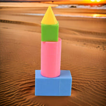 3D Shapes Multicoloured Pattern Building Blocks Toy Solid Figures (6 Pcs Set) - dailyneed.life