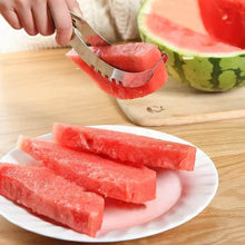 3in1 Stainless Steel Watermelon Cantaloupe Slicer Knife, Corer Fruit, Vegetable Tools Kitchen (1 Pc) - dailyneed.life
