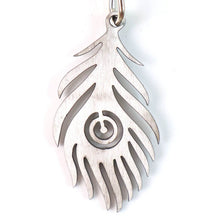 Stylish Stainless Steel Peacock Feather Keychain (1 Pc) - dailyneed.life