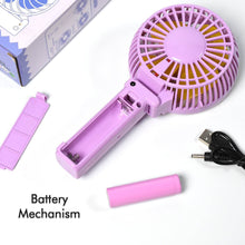 Portable Mini handy Fan & Personal Table Fan | Rechargeable Battery Operated Fan Suitable for Kids, Women, Makeup Artist, Home Office (Battery Not Include) - dailyneed.life