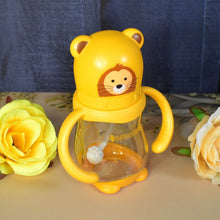 Baby Feeding Bottle with Handles & Straw (Mix Design, Size & Color / 1 Pc) - dailyneed.life