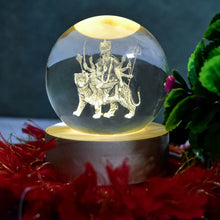 Ambaji 3D Crystal Ball lamps With Base (1 Pc) - dailyneed.life