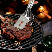 Stainless Steel Cooking Tong - Multifunctional Slotted Fish Double-Sided Spatula (1 Pc / 23 Cm) - dailyneed.life