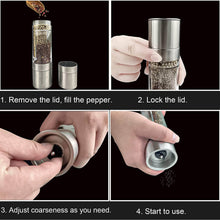 2-in-1 Stainless Steel Salt and Pepper Grinder - dailyneed.life