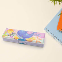 Multipurpose Cartoon Pencil Case – Double Deck Compass Box with 2 Compartments - dailyneed.life