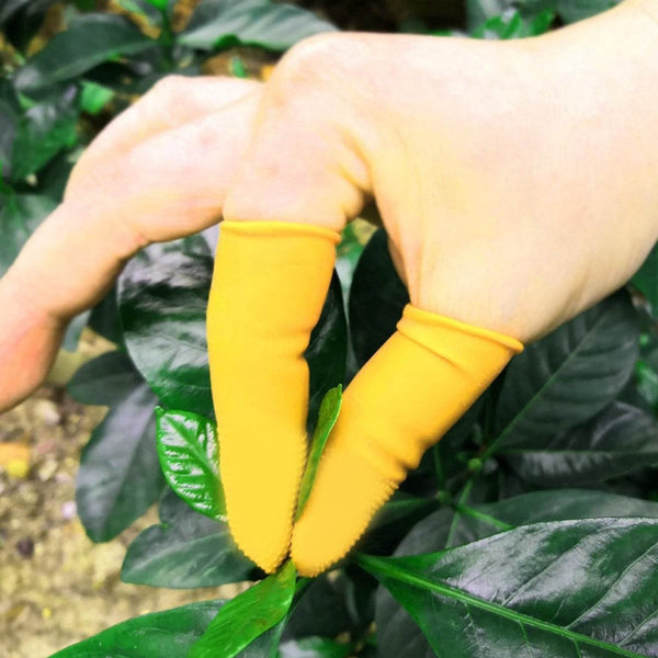 Finger Caps, Silicone Finger Protectors Sleeves (Finger Cots / 5 Pcs Set / yellow) - dailyneed.life
