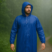 Large Durable Waterproof Hooded Raincoat For Men (1 Pc) - dailyneed.life