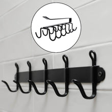 Double-Row Metal cupholder Rack, Multi-Purpose Iron Hanger with 6 Hooks (1 Pc) - dailyneed.life