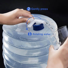 Outdoor Camping Collapsible Portable Water Container with Carry Handle Tap Valve Large Food Grade - dailyneed.life