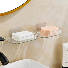 Self Adhesive Transparent Wall Mounted Soap Dish Holder (2 Pc) - dailyneed.life