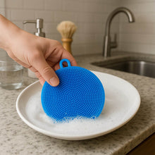 Silicone Dish Scrubber Sponge Mildew Free, Non Stick, Heat Resistant - dailyneed.life