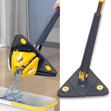 Rotatable Adjustable Triangle Cleaning Mop Triangle Mop with Stainless Steel Long Handle Push-Pull Squeezing Cleaning Mop Dry & Wet Mop for Floor Windows (1 Pc) - dailyneed.life