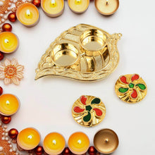 Leaf Shape Special Puja Thali (1 Pc / Mix Design) - dailyneed.life