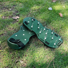 Lawn Aerator Sandals, Garden Grass Aerator Spiked Sandals Green Studded Shoes for Yard Patio Garden Excavation - dailyneed.life