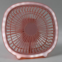 USB PORTABLE MINI DESK FAN WITH LIGHT & COLOR BOX (1 PC / Mix Color) - dailyneed.life