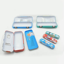 Car-Shaped Metal Compass Box (1 Pc): Pencil Case for Kids, Stationery - dailyneed.life
